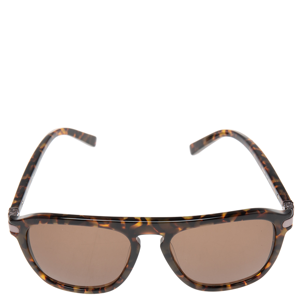 

Salvatore Ferragamo Brown/Green Tortoise SF786S Square Sunglasses