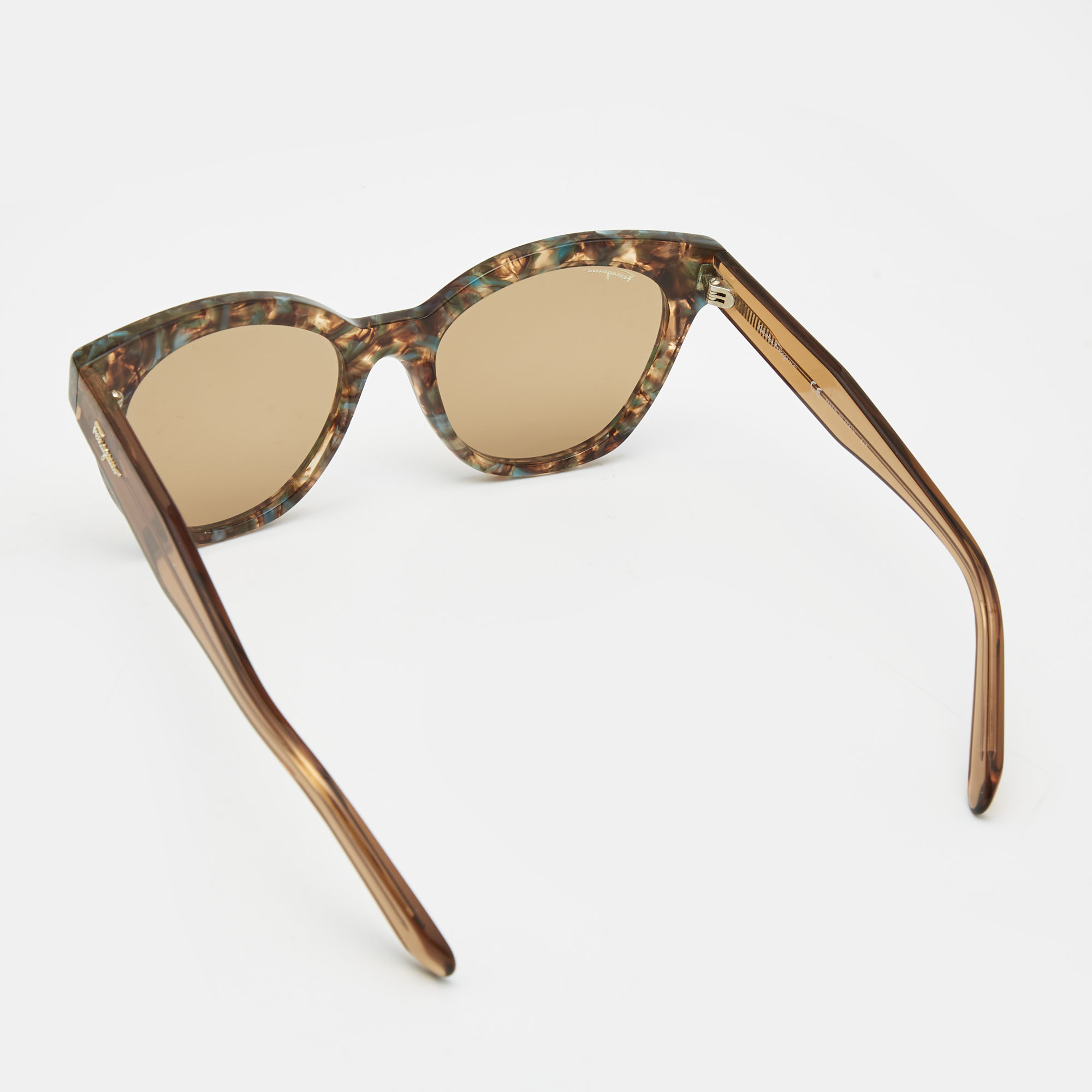 

Salvatore Ferragamo Brown SF877S Cat Eye Sunglasses