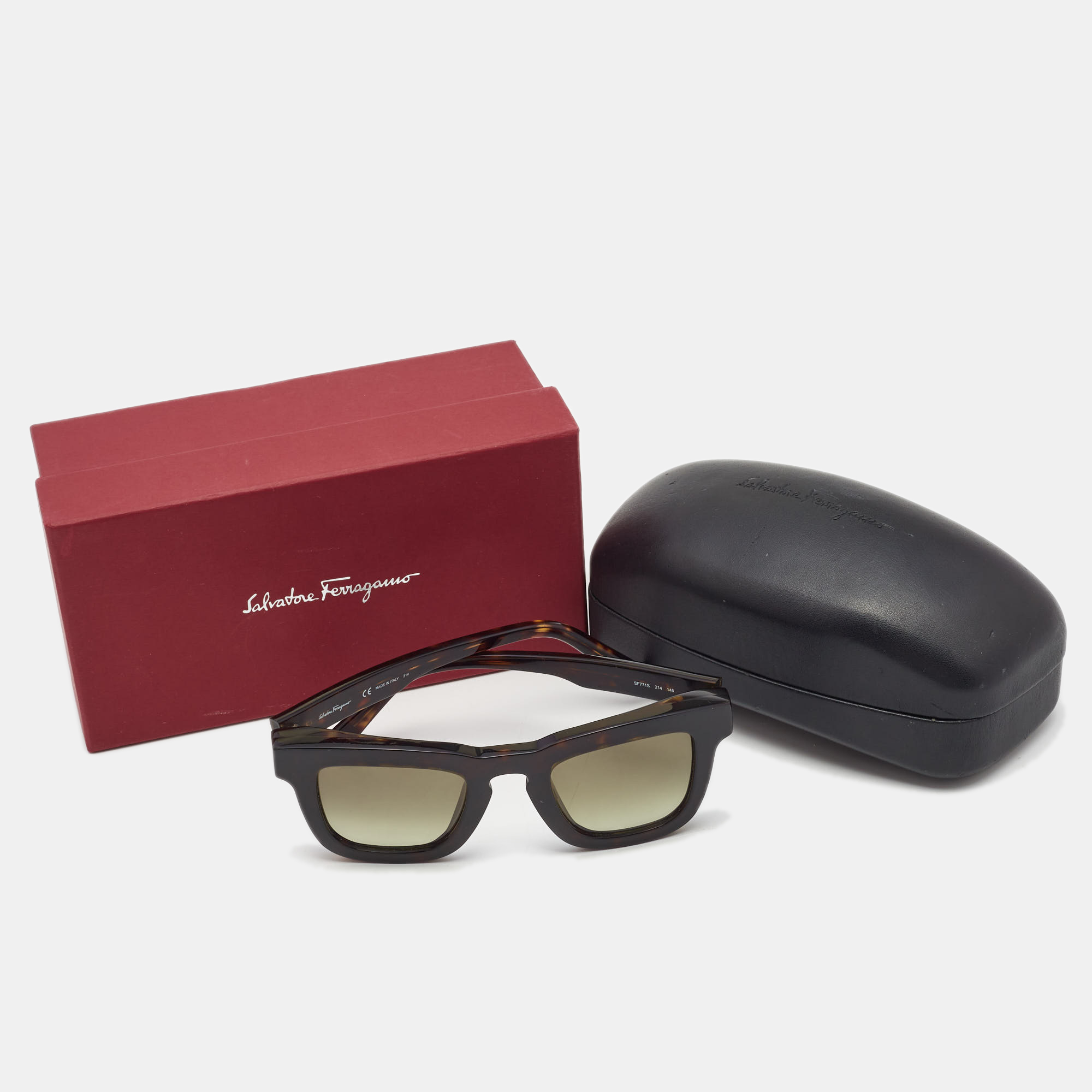 

Salvatore Ferragamo Dark Brown SF771S Square Sunglasses