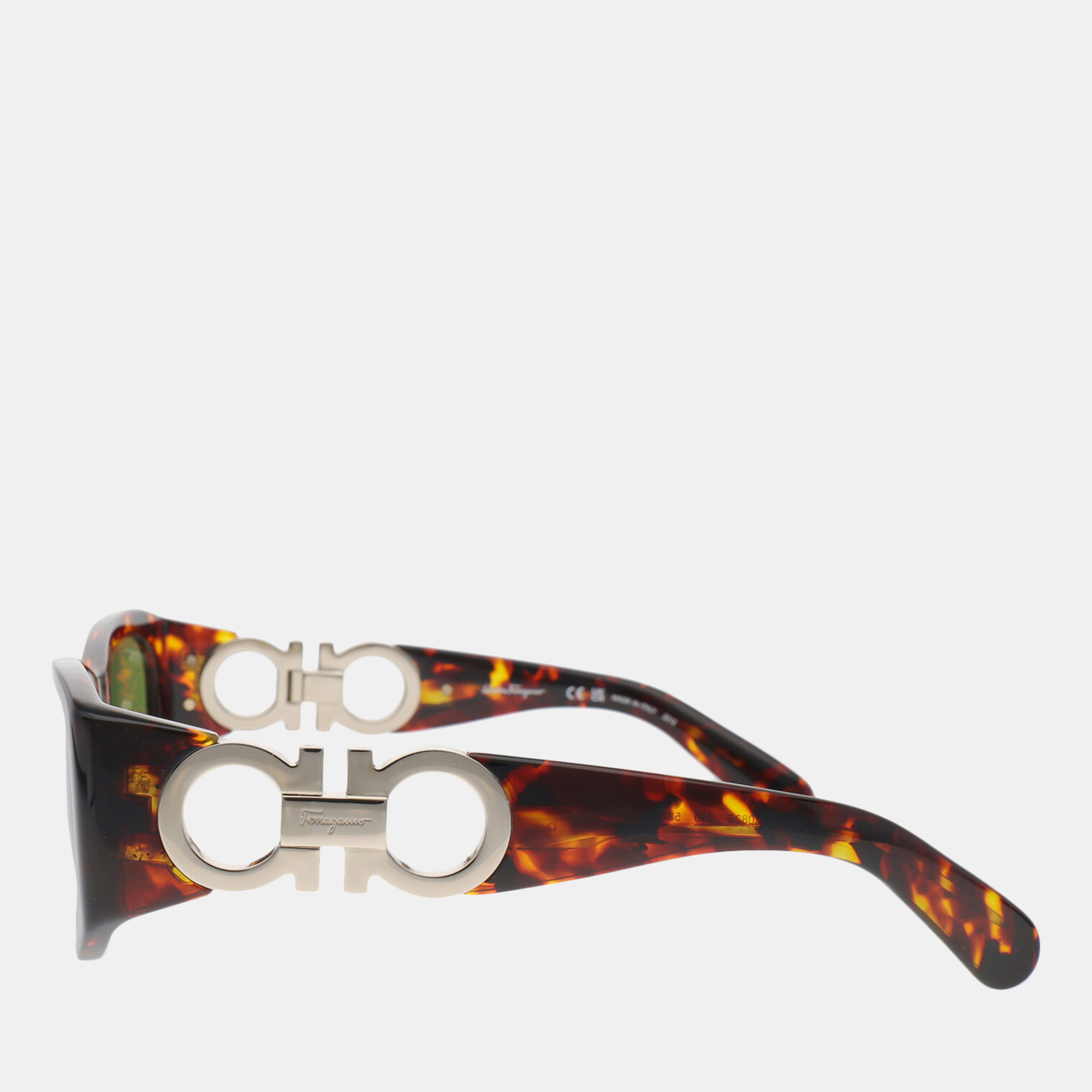 

Salvatore Ferragamo Women's Synthetic Fibers Cat-Eye Frame Sunglasses - Brown
