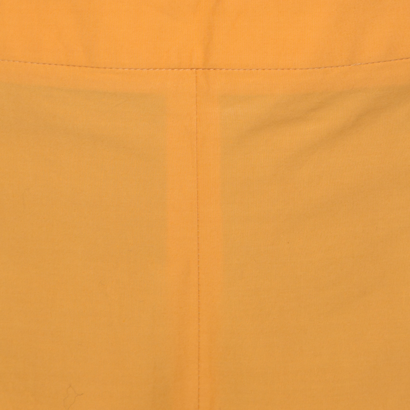 Pre-owned Ferragamo Orange Cotton Stretch Hot Pants M