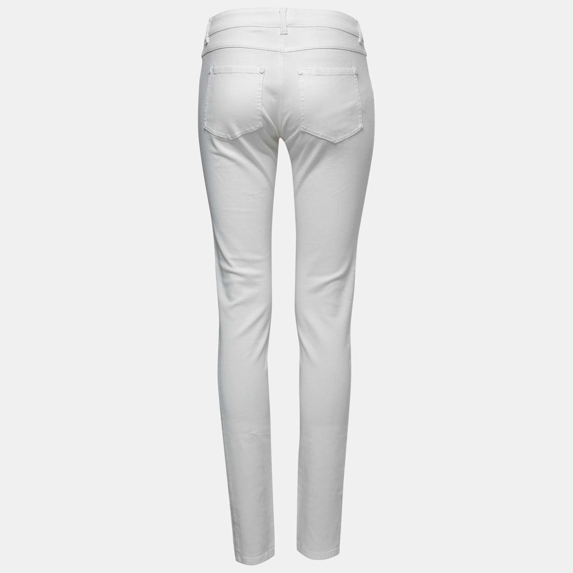 

Salvatore Ferragamo White Denim Slim Fit Jeans /Waist 32
