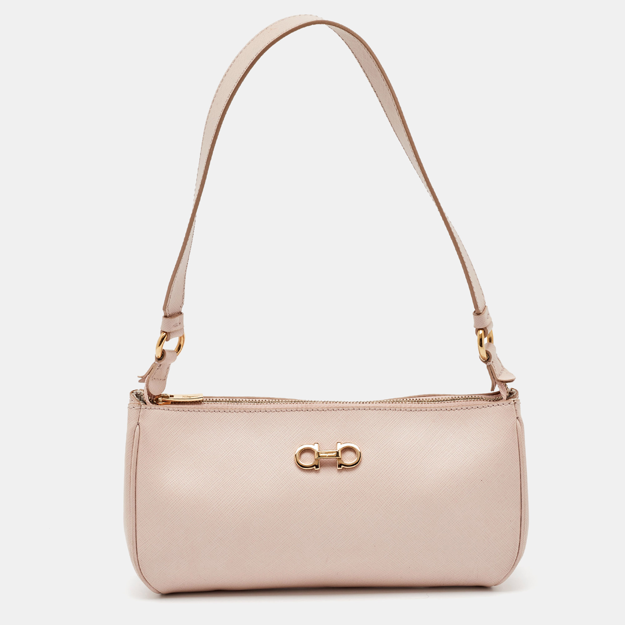 

Salvatore Ferragamo Blush Pink Leather Lisetta Shoulder Bag