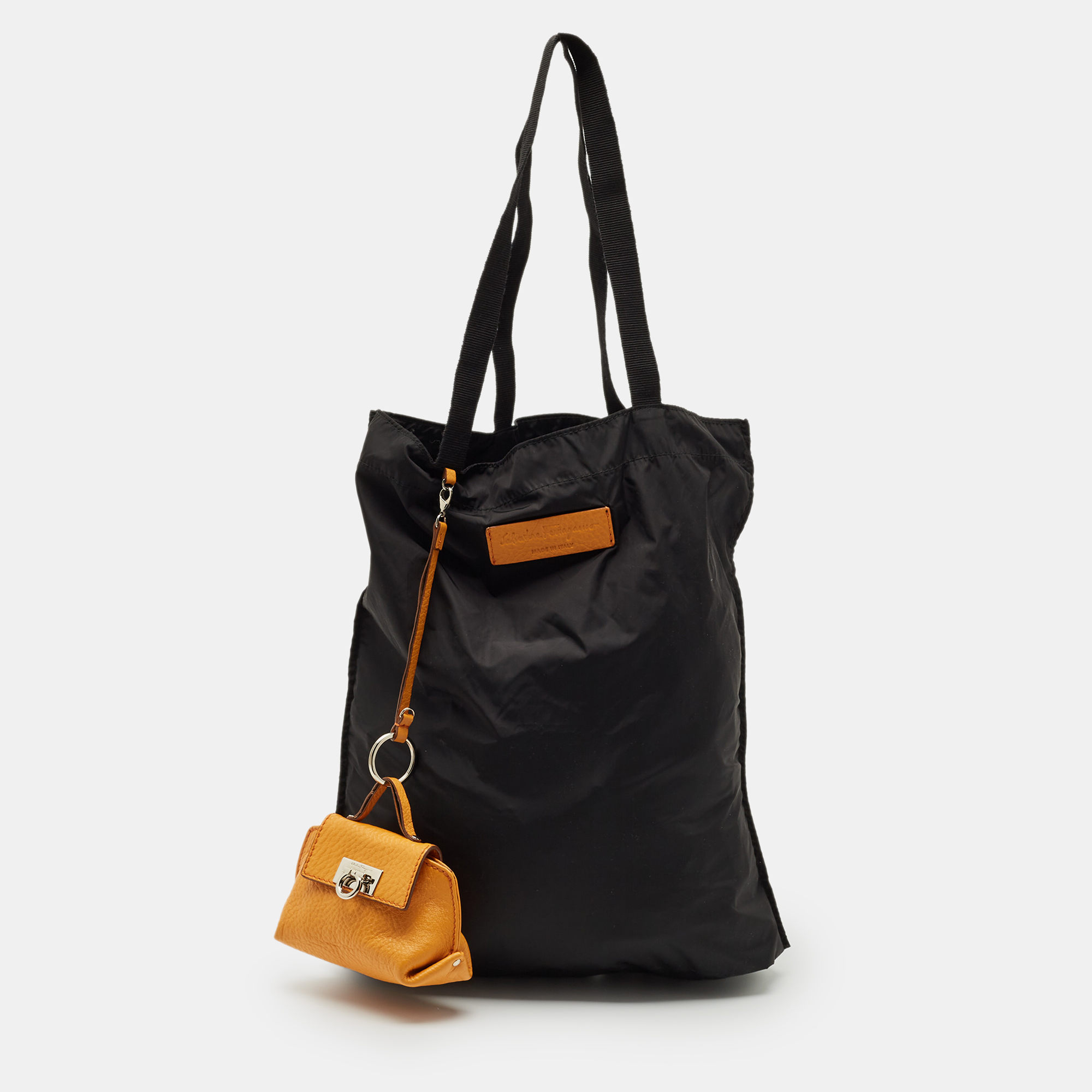 

Salvatore Ferragamo Black Nylon Tote