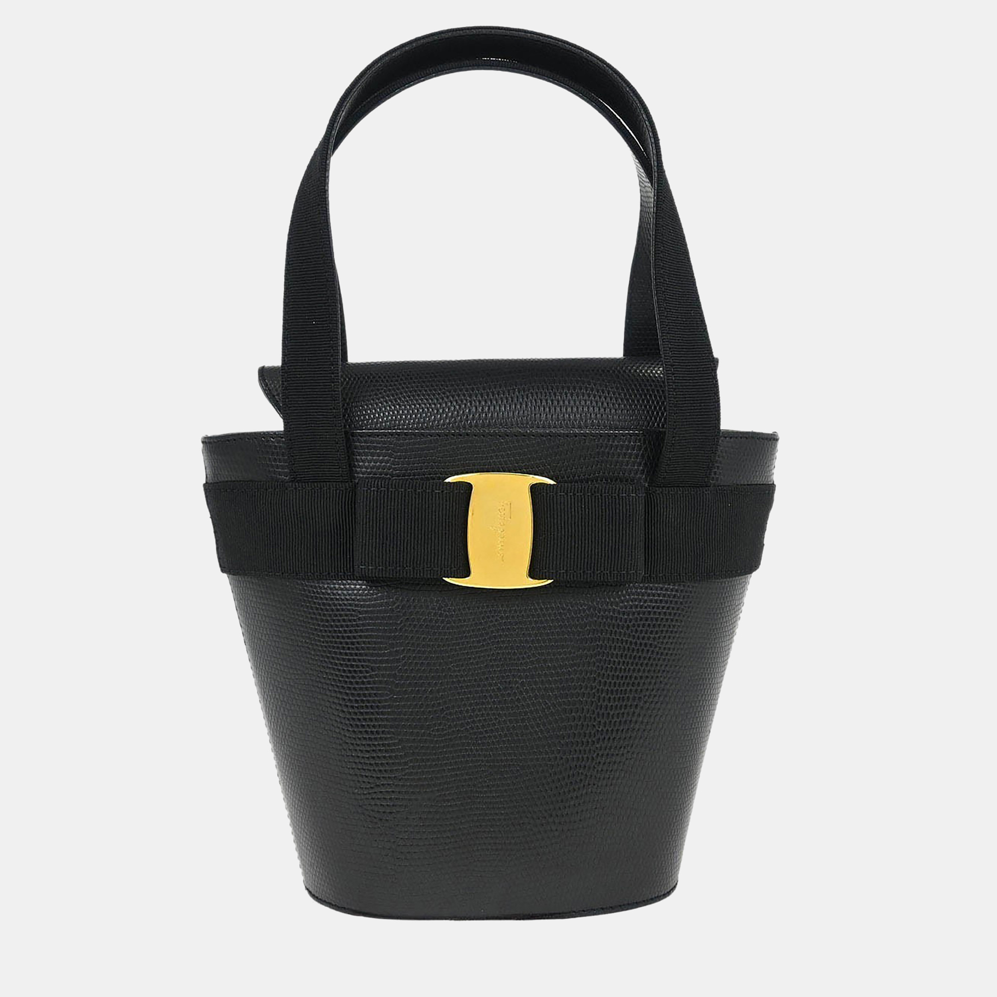 

Salvatore Ferragamo Vara Bow Black Leather Shoulder Bag
