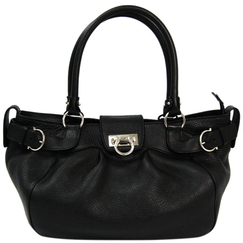 ferragamo black shoulder bag