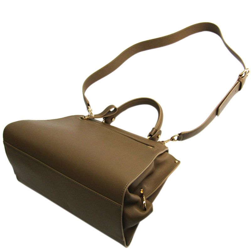 

Salvatore Ferragamo Brown Leather Sofia Top Handle Bag
