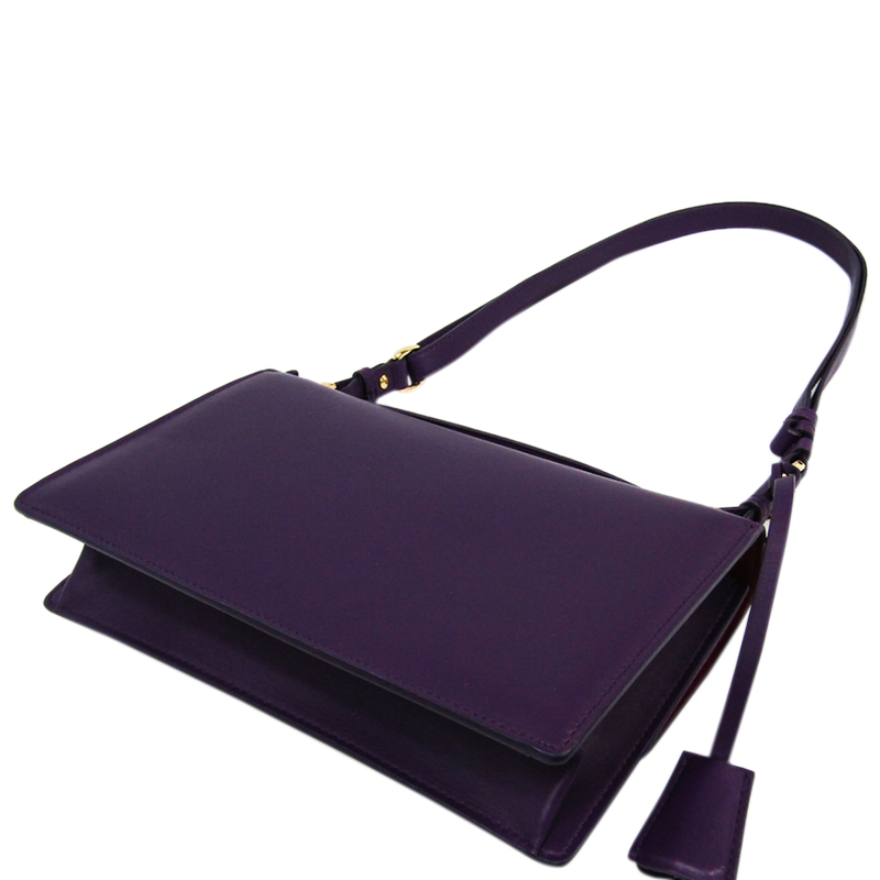 

Salvatore Ferragamo Purple Leather Aileen Shoulder Bag