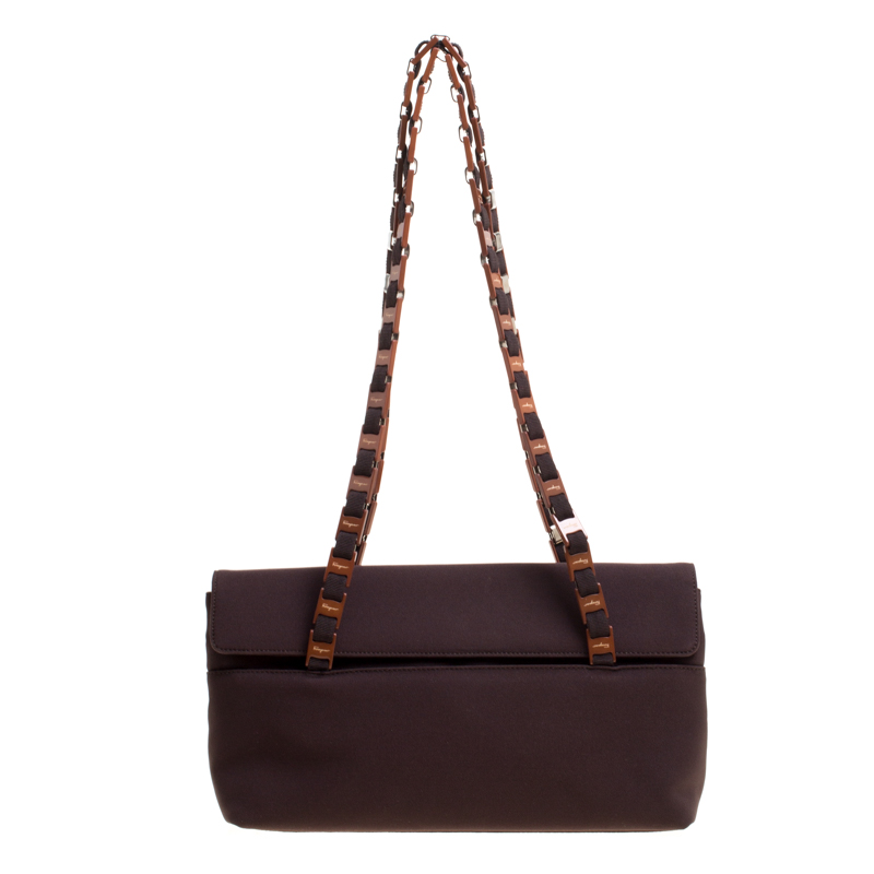 トートバッグ SALVATORE FERRAGAMO Dark Brown Suede Shoulder Bag SALVATORE FERRAGAMO brown suede shoulder bag | eBay