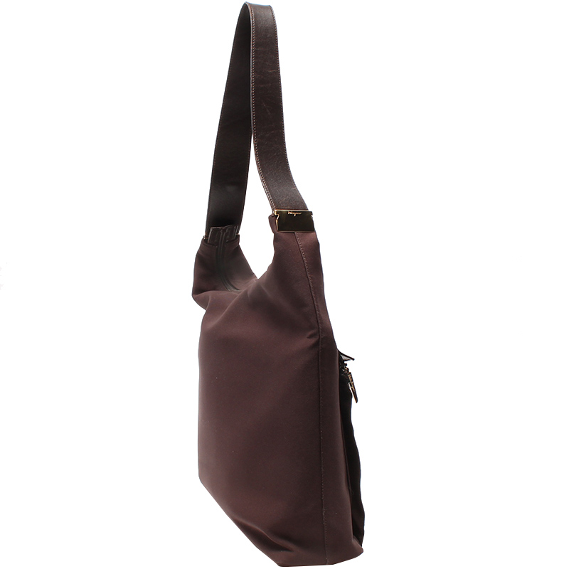 

Salvatore Ferragamo Brown Nylon Shoulder Bag