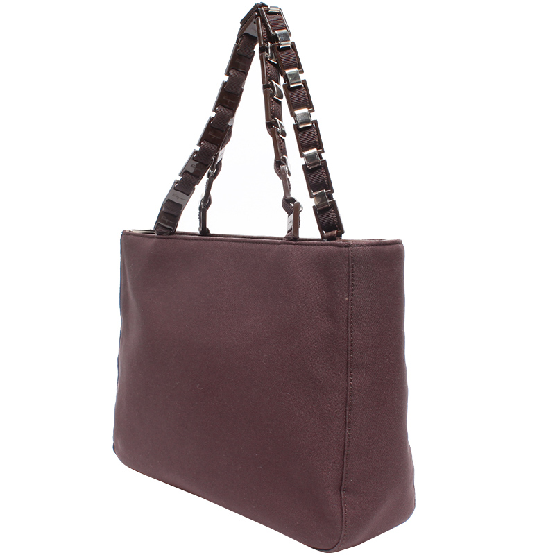 

Salvatore Ferragamo Brown Canvas Shoulder Bag