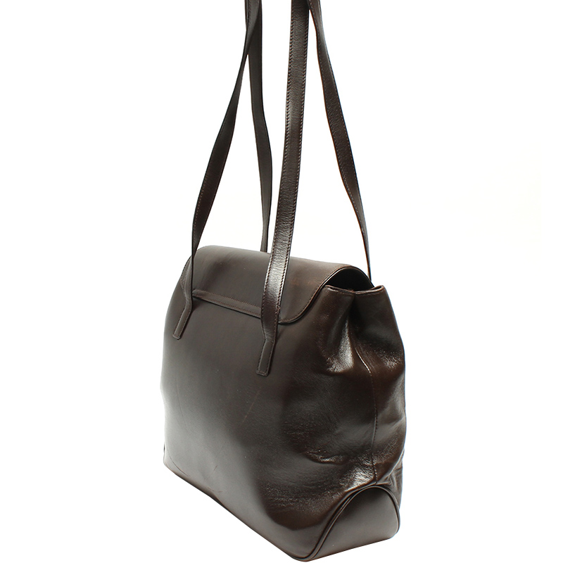 

Salvatore Ferragamo Brown Leather Shoulder Bag