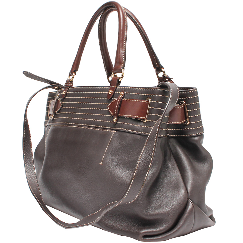 

Salvatore Ferragamo Brown Leather Tote Bag