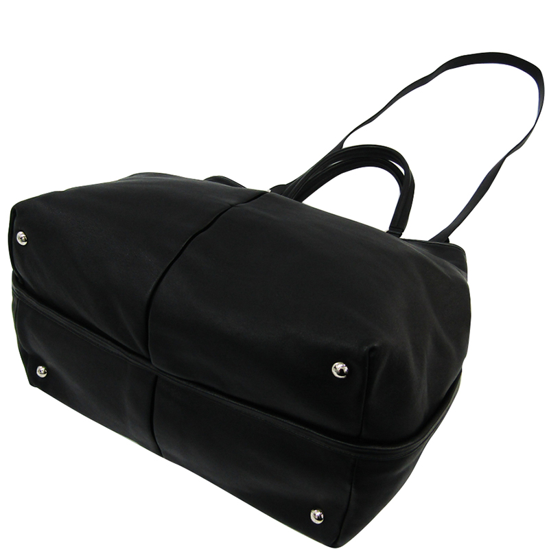 

Salvatore Ferragamo Black Leather Tote Bag
