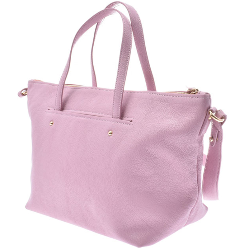 

Salvatore Ferragamo Pink Leather Gancini Tote