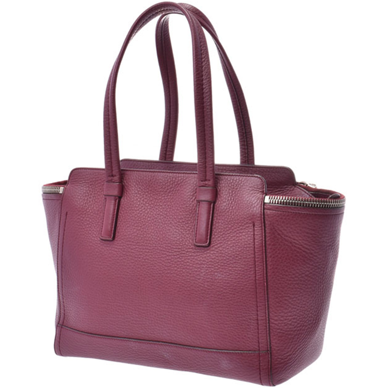 

Salvatore Ferragamo Purple Leather Tote Bag
