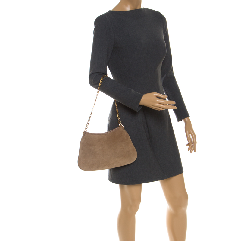 

Salvatore Ferragamo Beige Nubuck Leather Shoulder Bag