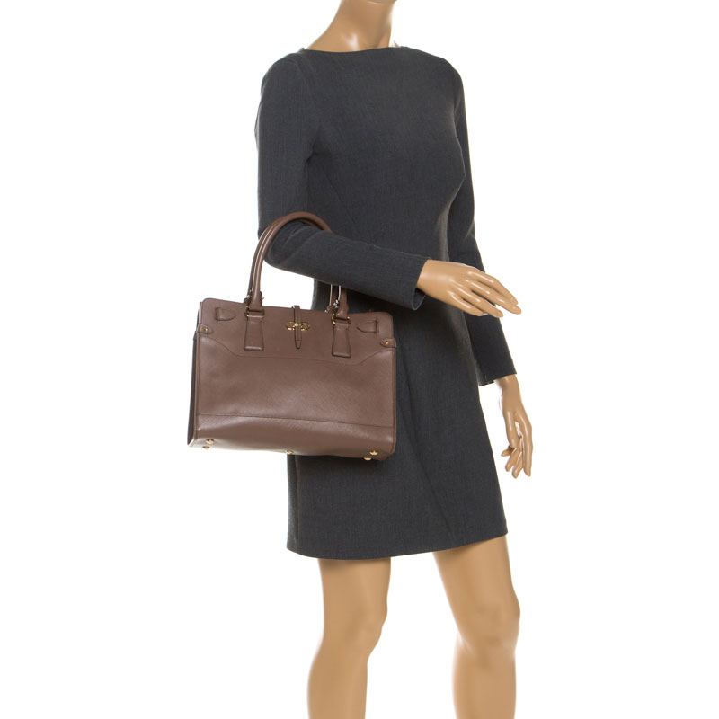 

Salvatore Ferragamo Brown Leather  Briana Tote