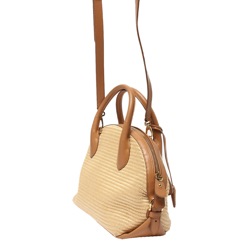 

Salvatore Ferragamo Beige Canvas Fiamma Shoulder Bag