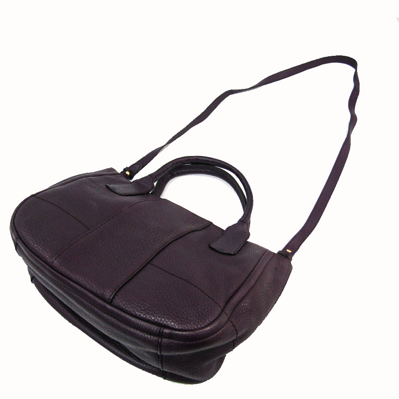 

Salvatore Ferragamo Purple Leather Gancini Bag