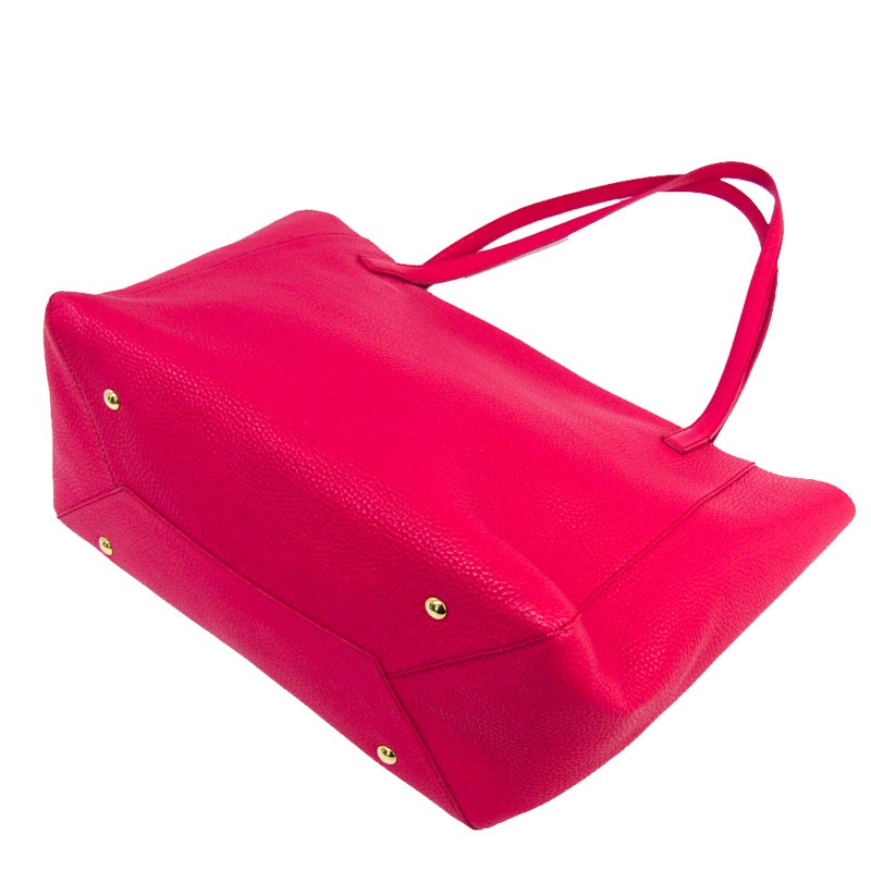 

Salvatore Ferragamo Pink Leather Tote, Black