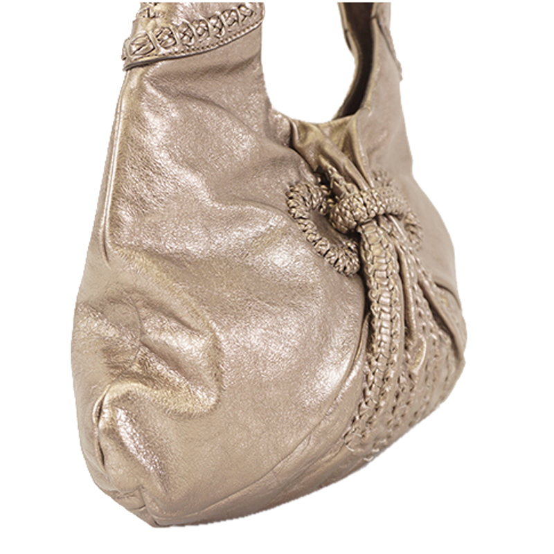 

Salvatore Ferragamo Bronze Gancini Leather Shoulder Bag, Brown