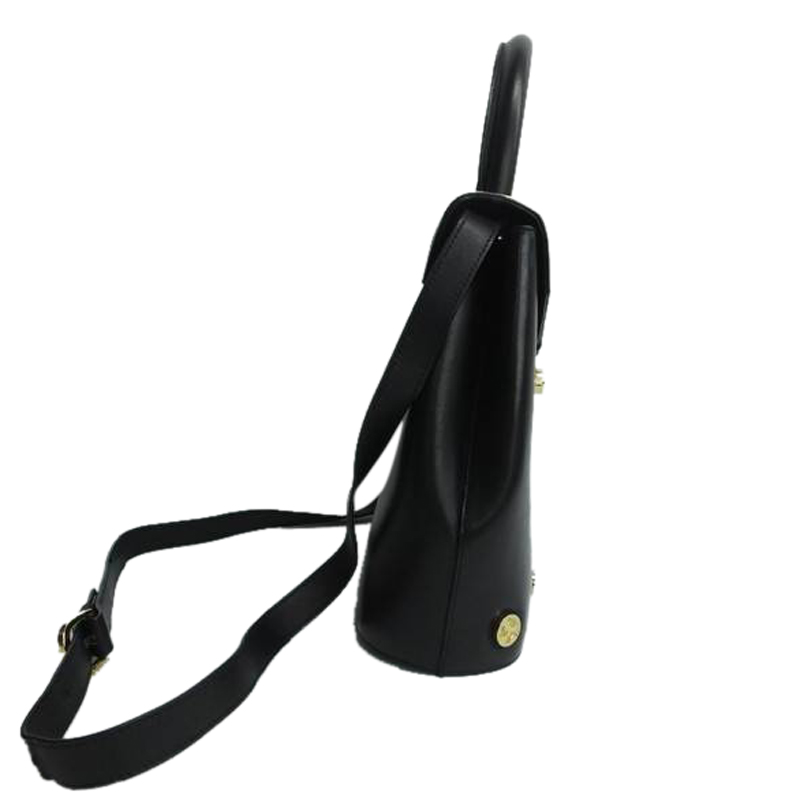 

Salvatore Ferragamo Black Leather Reservoir Shoulder Bag