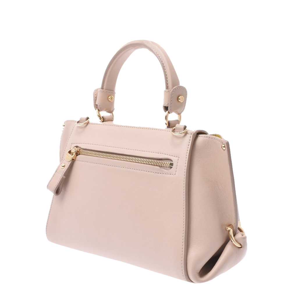 

Salvatore Ferragamo Beige Leather Sofia Small Bag