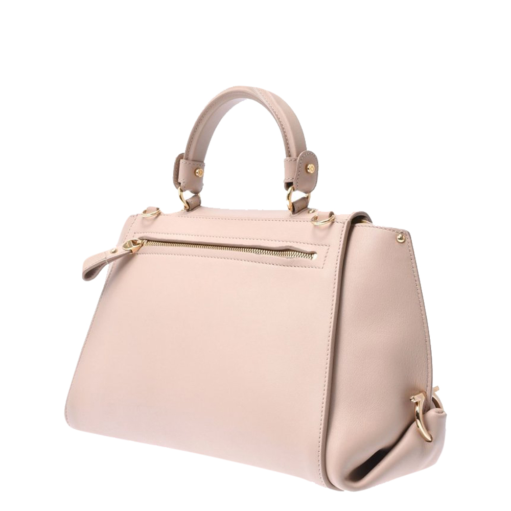

Salvatore Ferragamo Beige Leather Sofia Small Bag