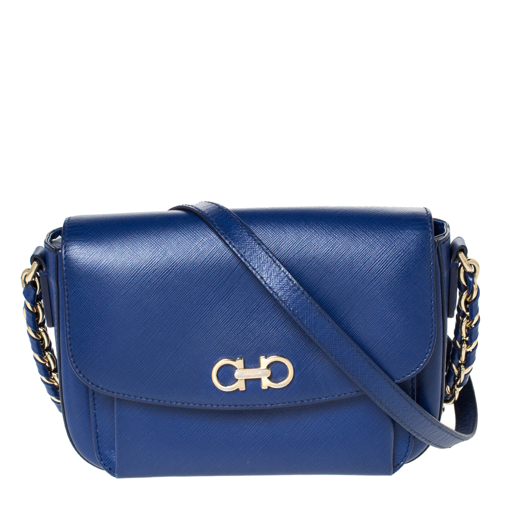 ferragamo blue bag