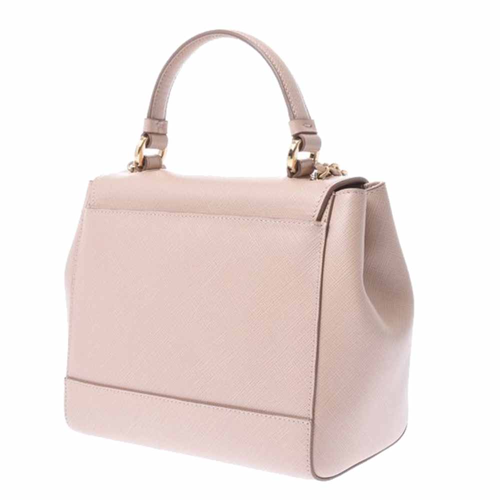 

Salvatore Ferragamo Beige Leather Bow Satchel Bag