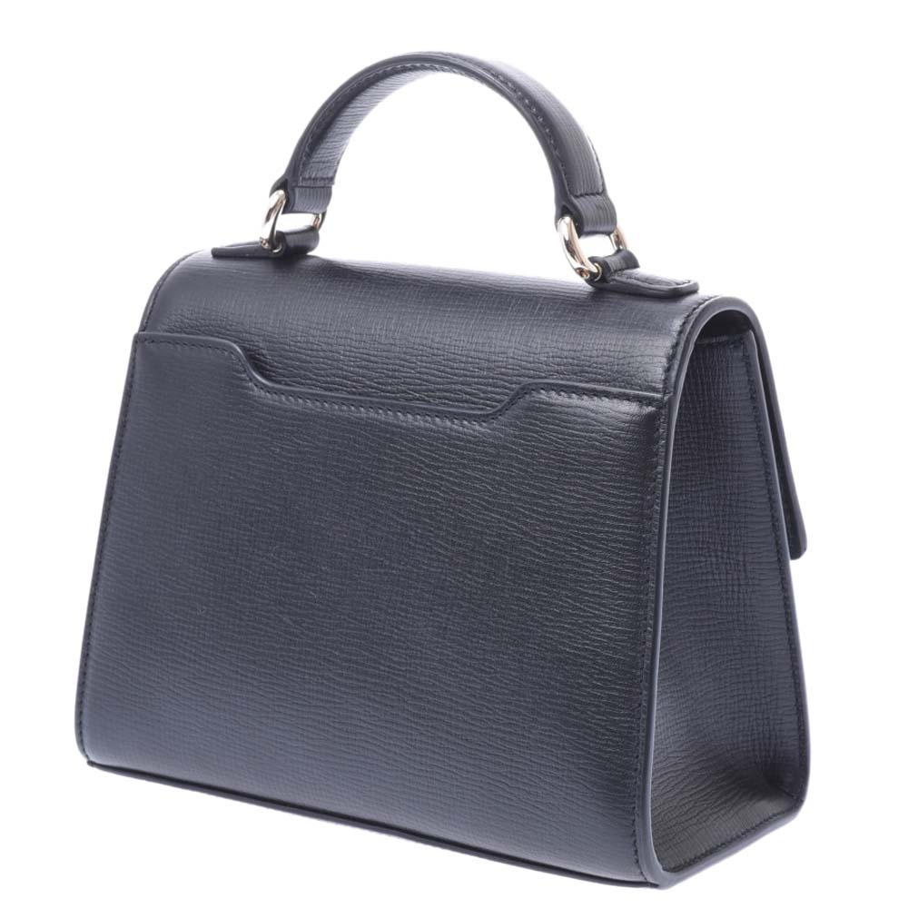 

Salvatore Ferragamo Black Leather Bow Grab Bag