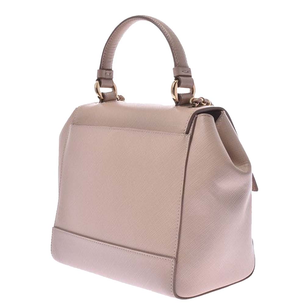 

Salvatore Ferragamo Beige Leather Vara Bow Top Handle bag
