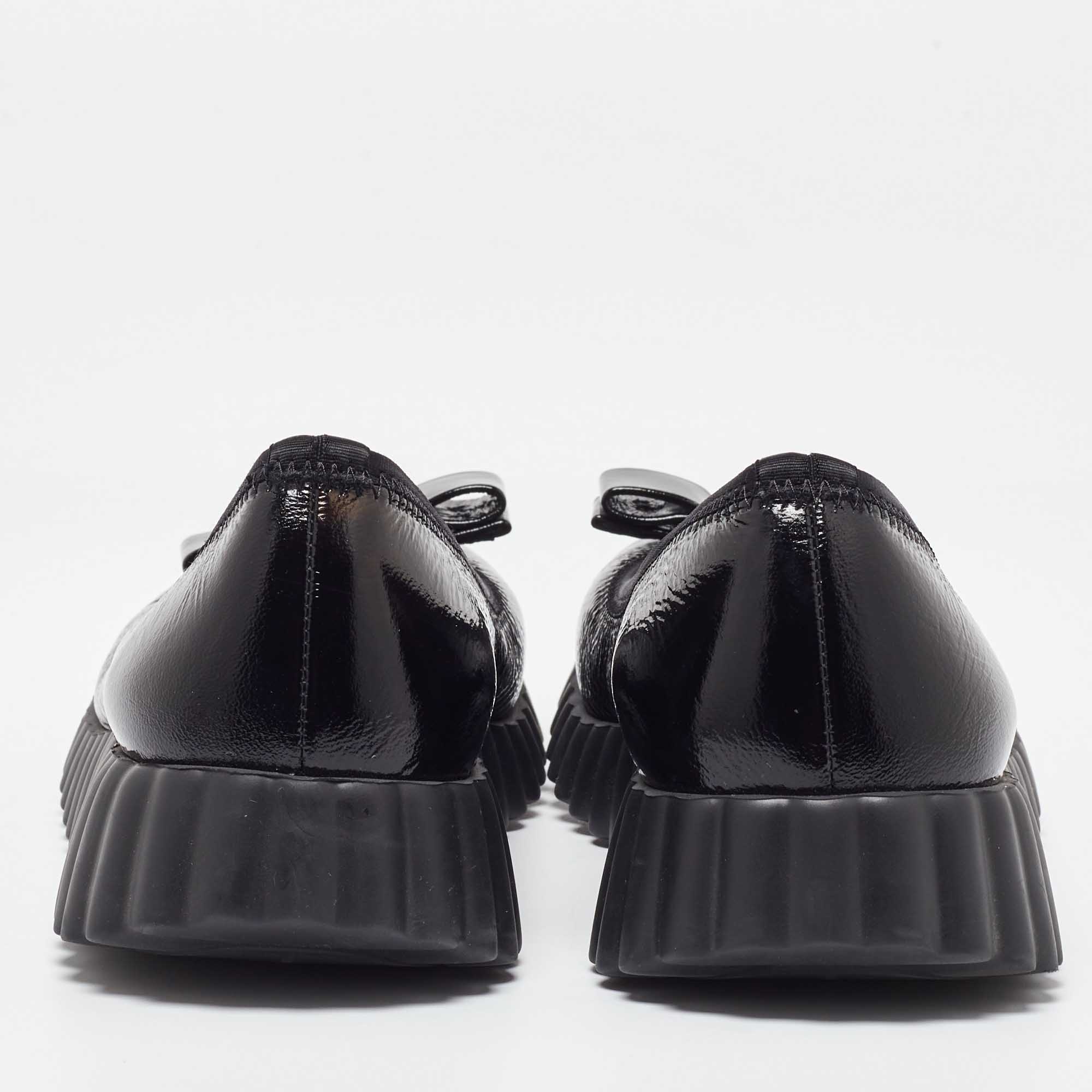 Salvatore Ferragamo Black Patent Leather Smoking Slippers 37.5 