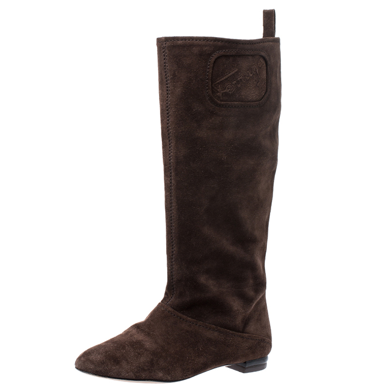 salvatore ferragamo suede boots