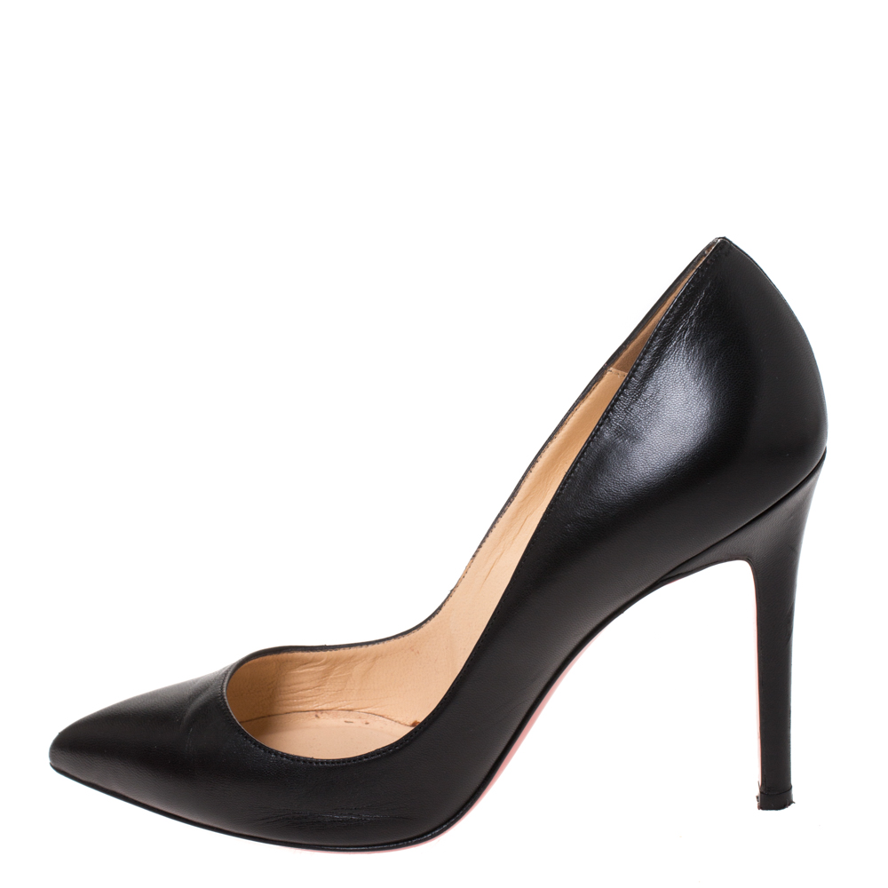 

Christian Louboutin Black Leather So Kate Pumps Size