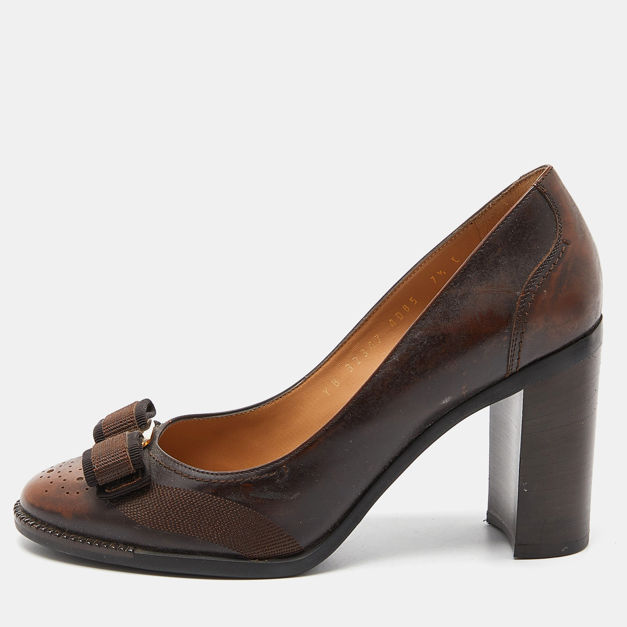 Ferragamo best sale block heels