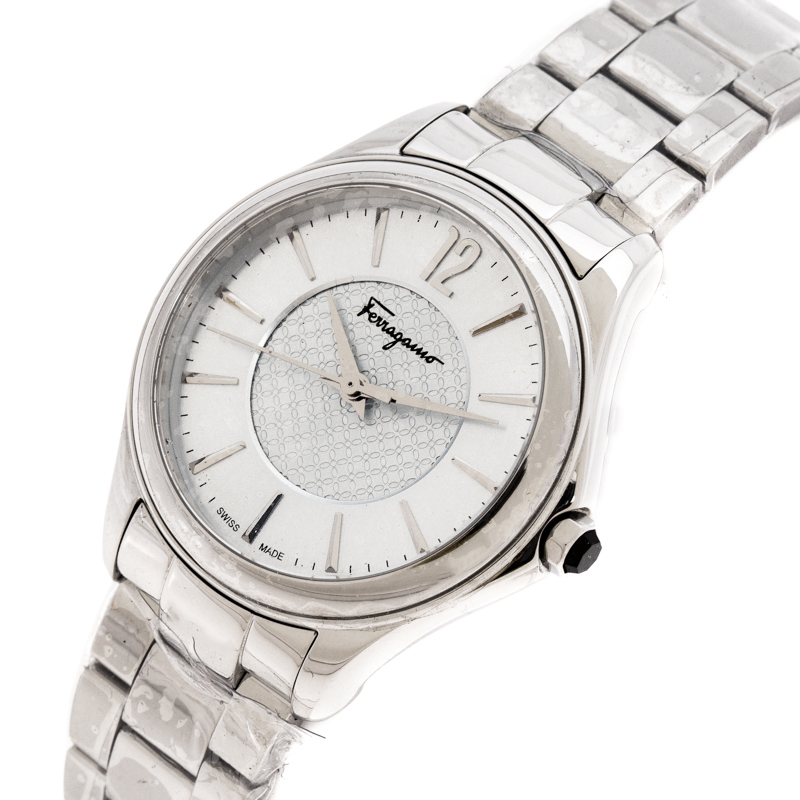 

Salvatore Ferragamo Blue Stainless Steel FFV040016 Women's Wristwatch, Silver
