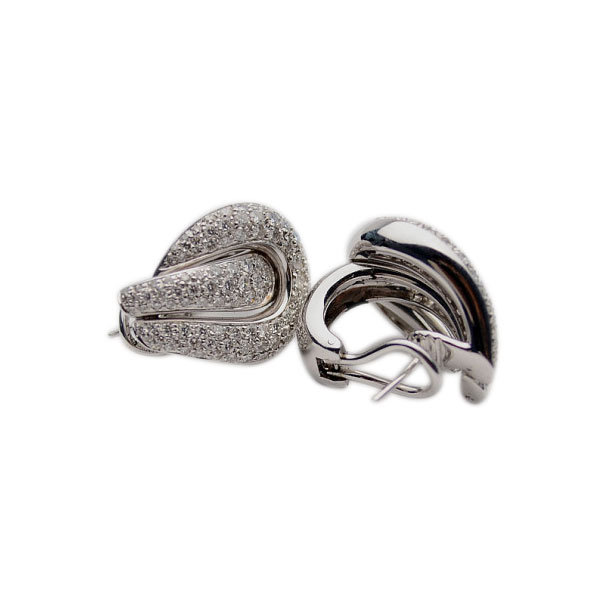 

Salvini Diamond Pave Setting Clip Earrings, Silver