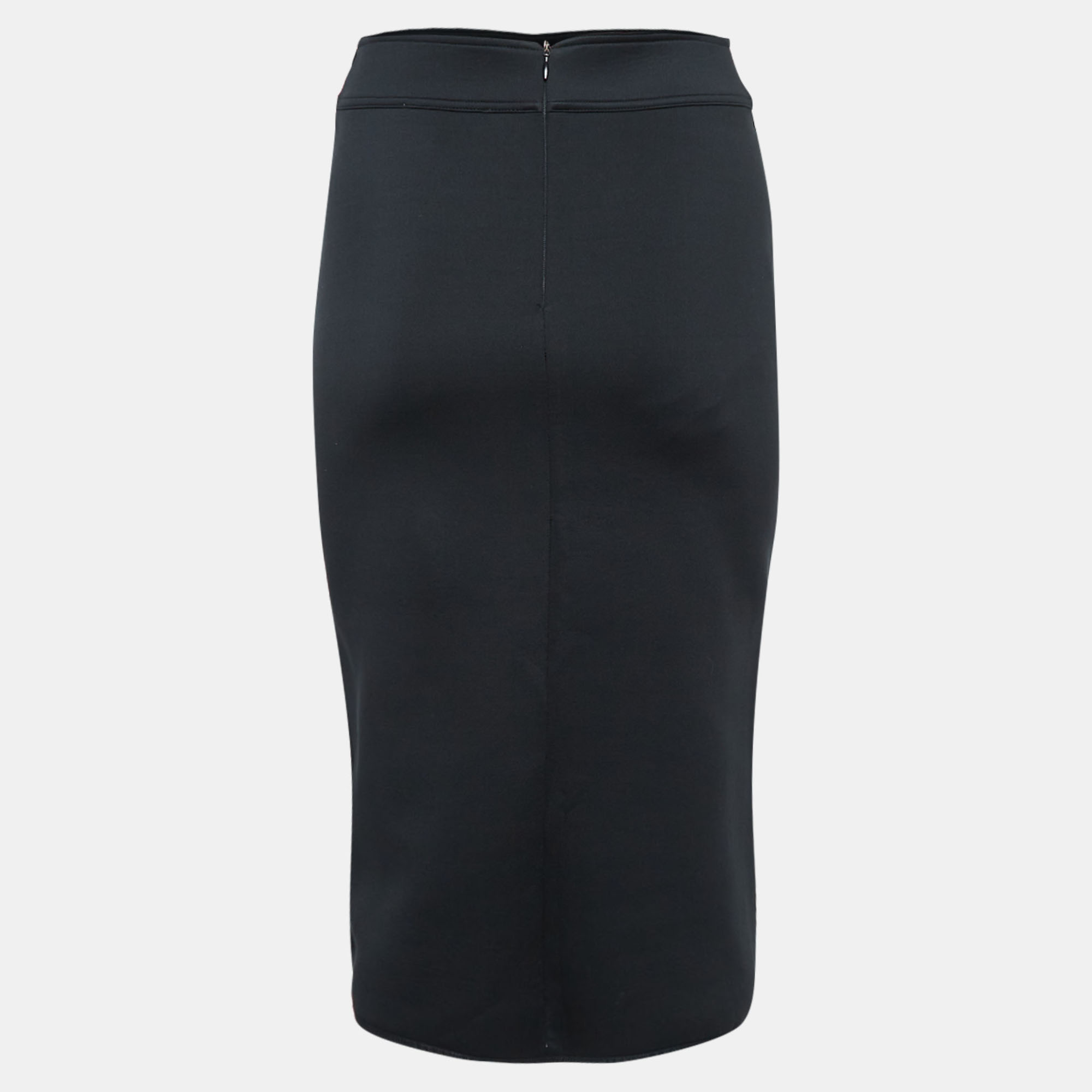 

Sandro Black Neoprene Pencil Skirt S