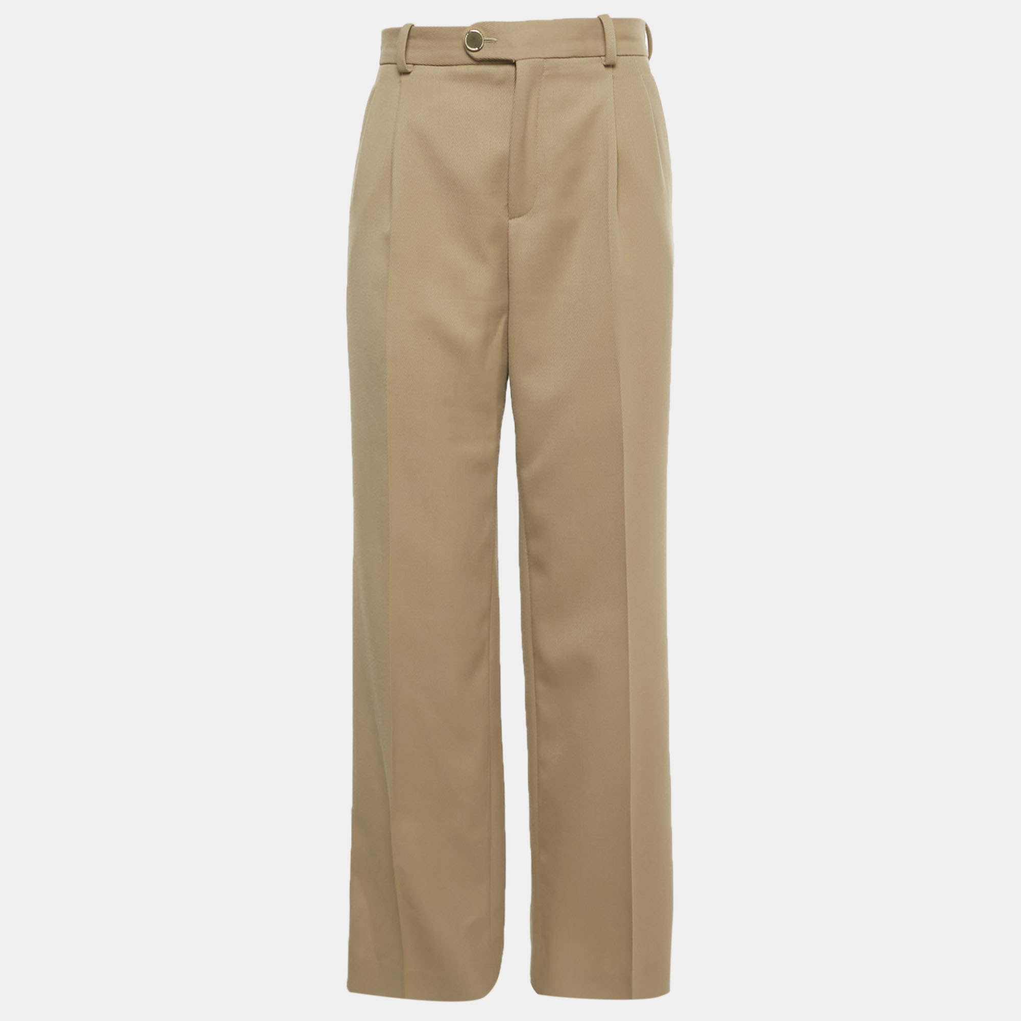 

Sandro Beige Gabardine Trousers S