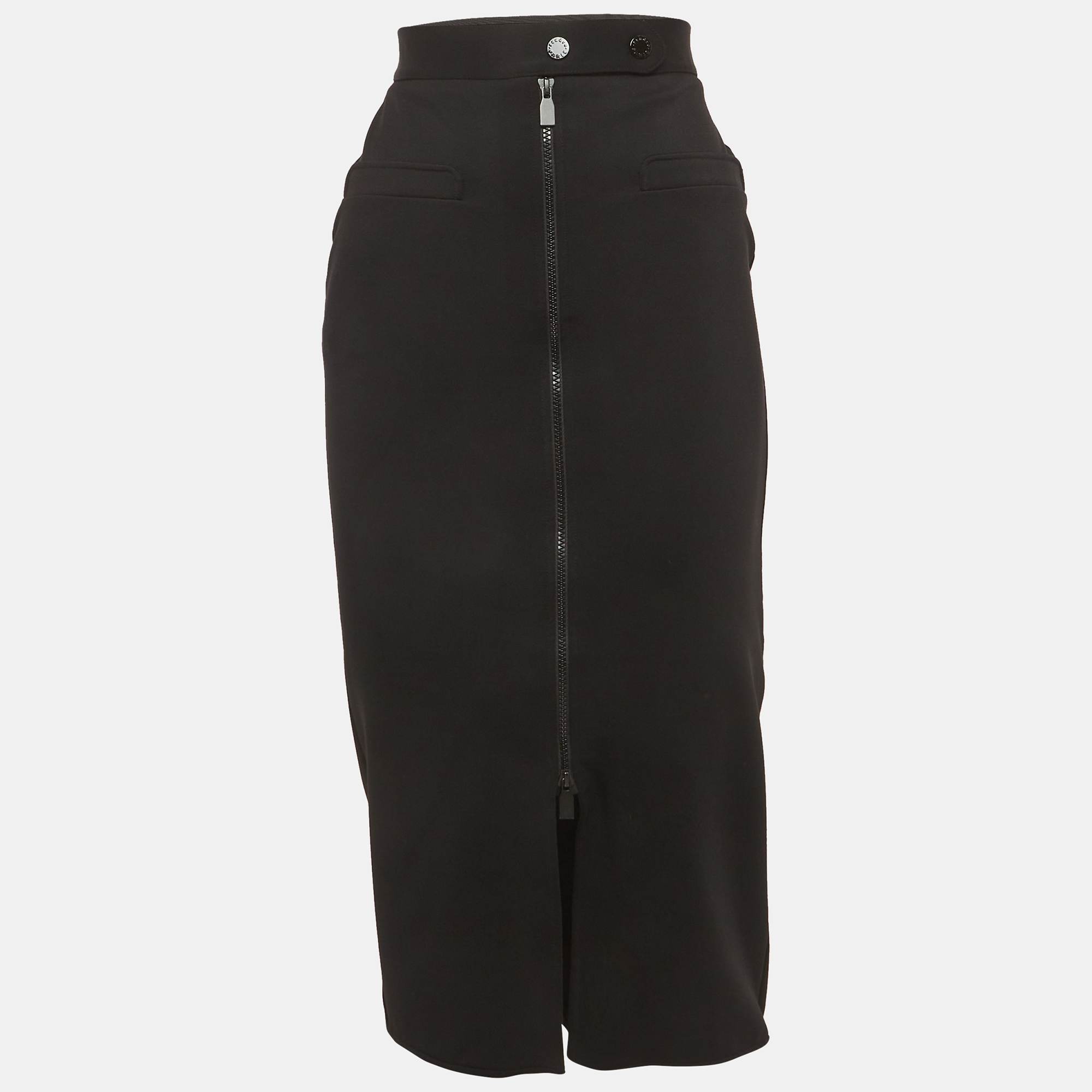 

Sandro Black Jersey Pencil Skirt S