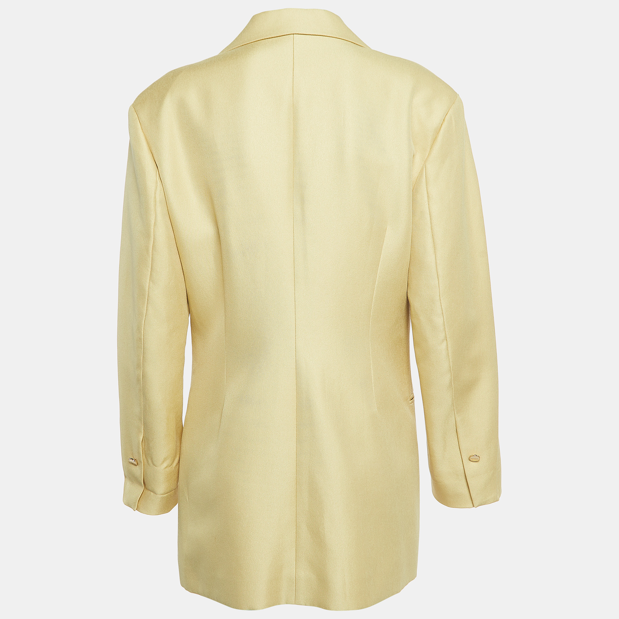 

Sandro Gold Twill Single-Button Blazer