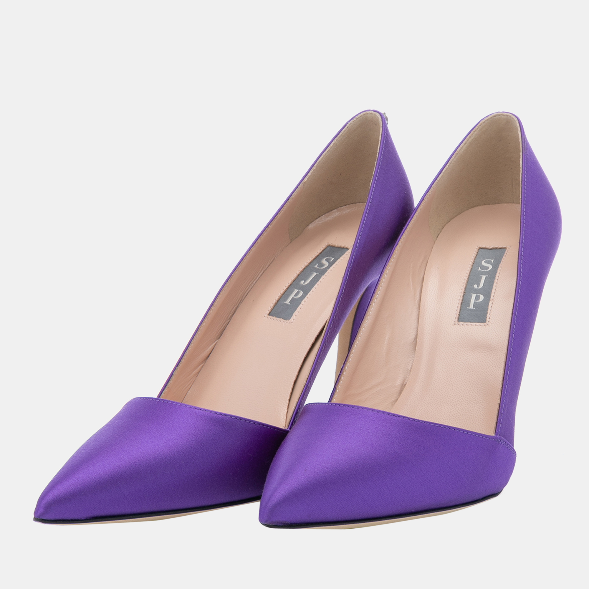 

SJP Sarah Jessica Parker 100MM PURPLE SATIN DUCHESSA