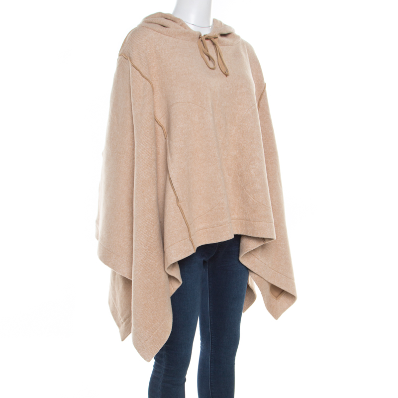 

See by Chloe Camel Brown Hooded Poncho