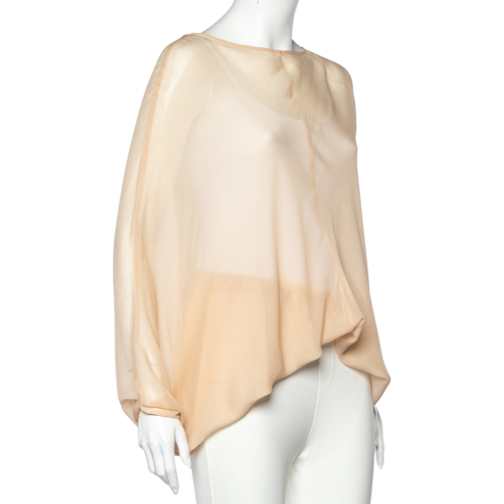 

See by Chloe Light Pink Silk Oversized Top