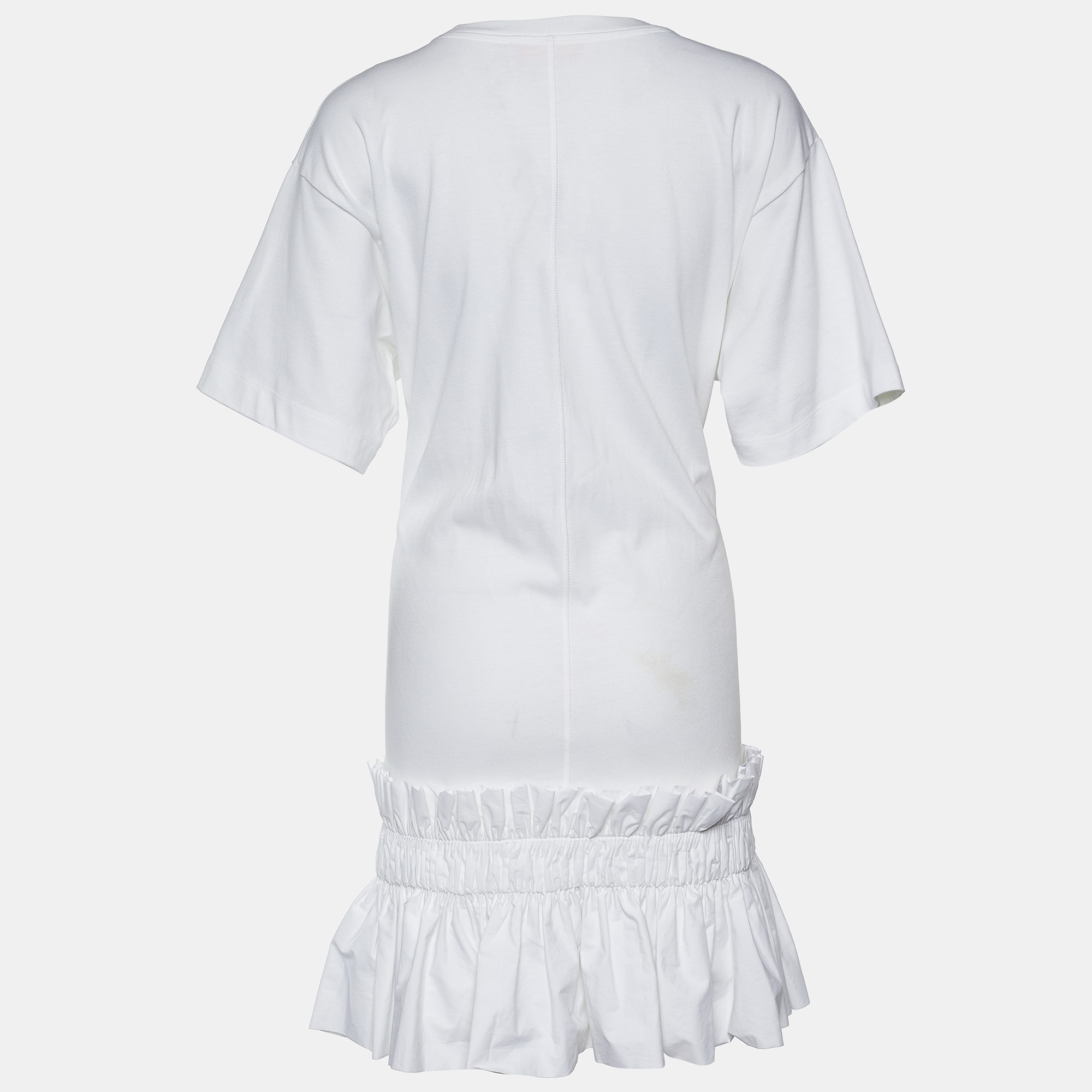 

See by Chloe White Cotton Ruffled Dress