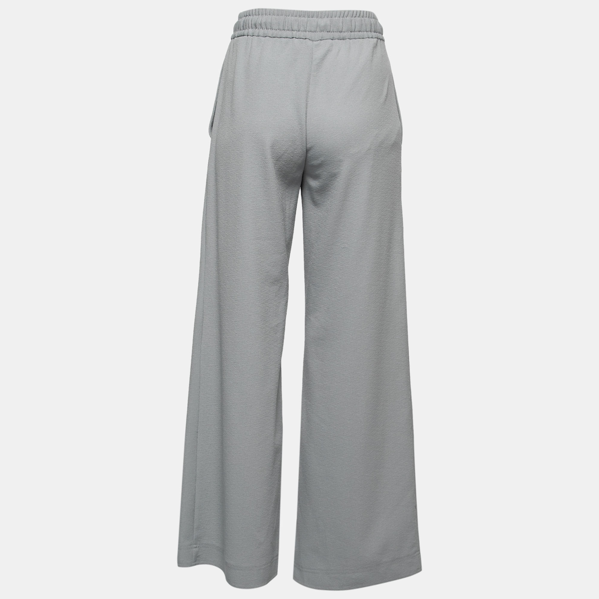 

See by Chloe Light Blue Crepe Elastic-Waist Pants