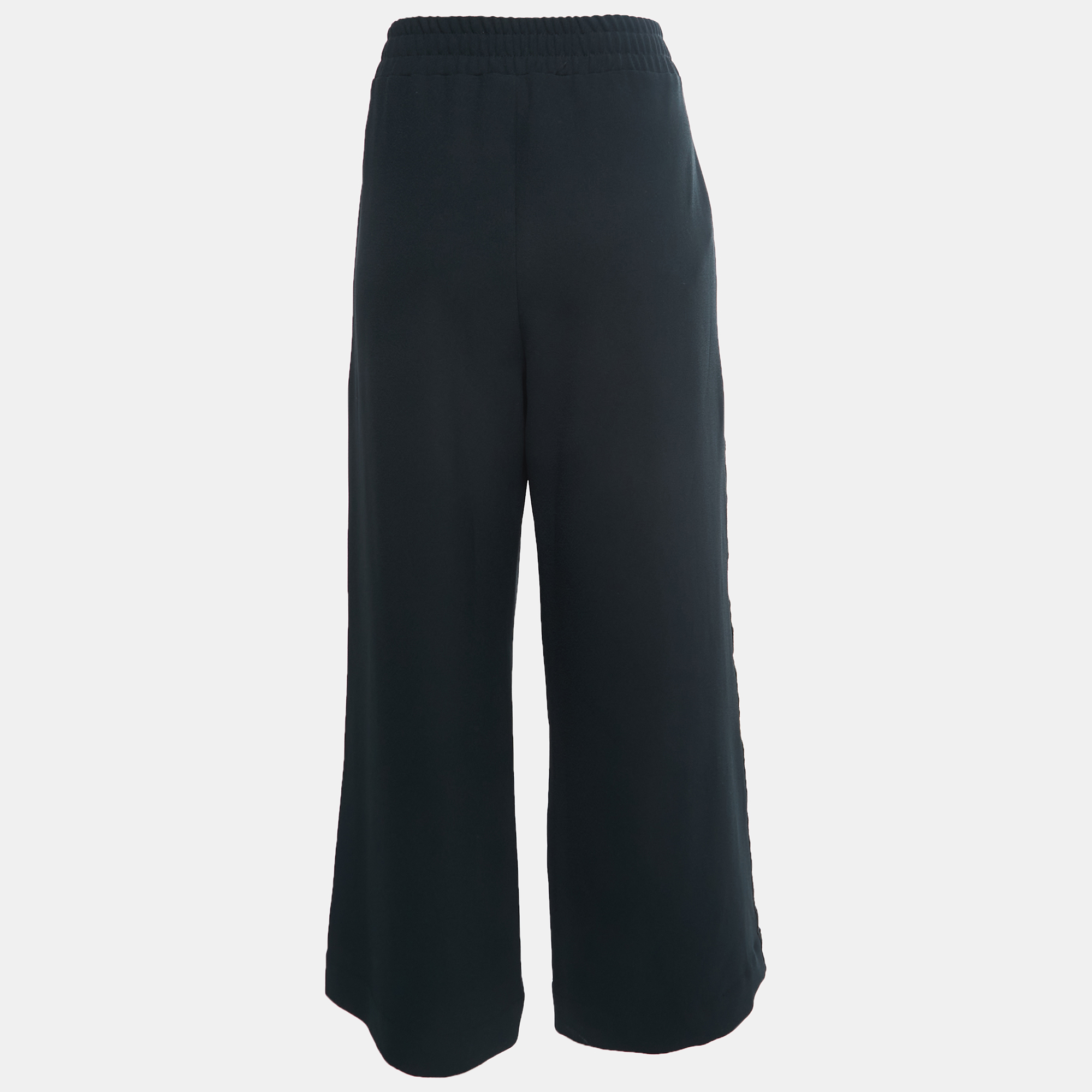 

See by Chloe Black Crepe Side Trim Detail Pants