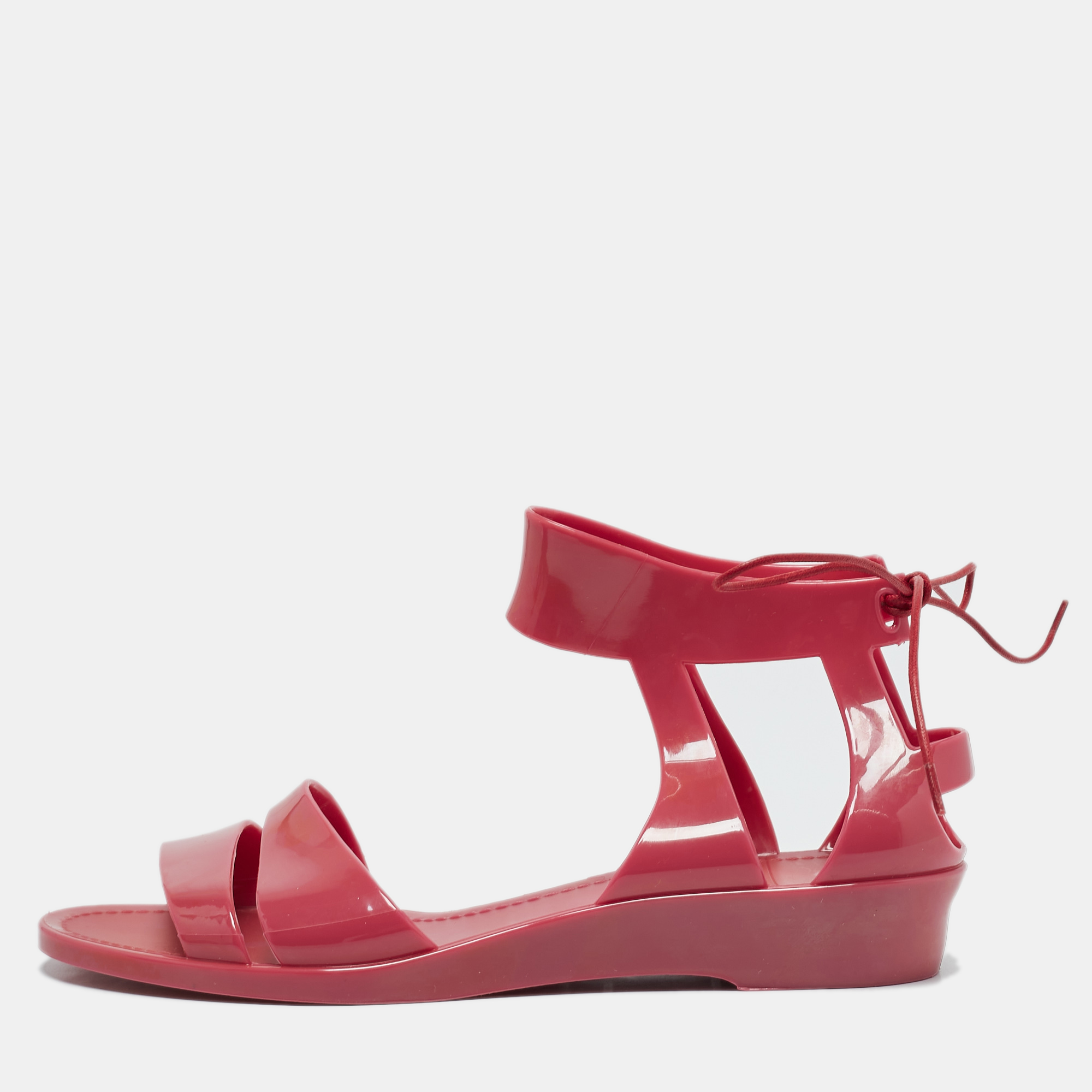 

See by Chloe Pink Jelly Flat Sandals Size